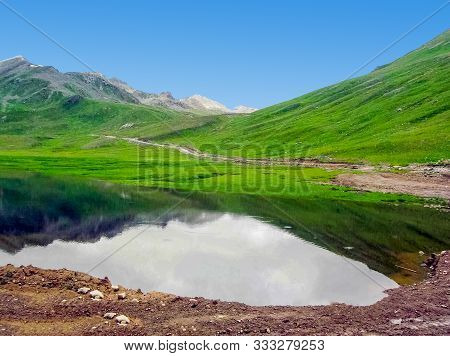 Sheosar Lake Is A Lake Situated In Deosai National Park, In Gilgit-baltistan Province Of Northern Pa