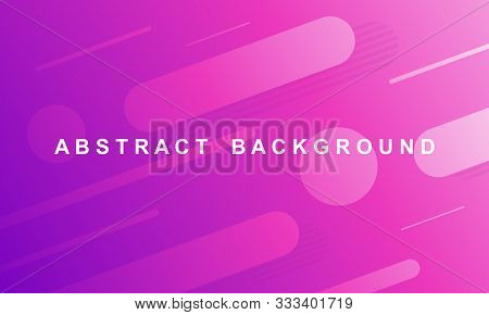 Abstract Background In Purple. Geometric Background With Gradient Colors. Dynamic Shapes Composition