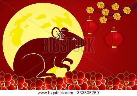 Chinese New Year Decorative Elements. Happy Chinese New Year, New Year, Chinese New Year 2020 Year O