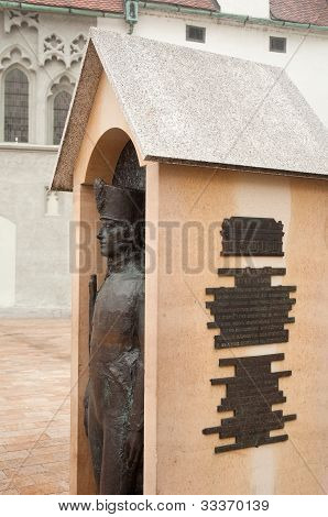 guardhouse på Bratislava firkantet