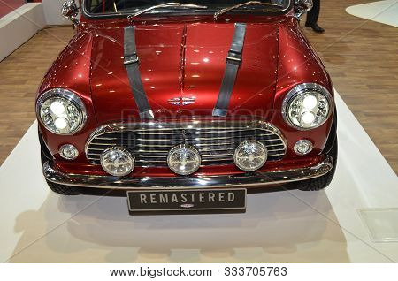 Geneva, Switzerland, March 06-2018: David Brown Mini Remastered Monte Carlo At Gims