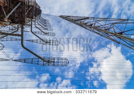 Former military Duga radar system in Chernobyl Exclusion Zone, Ukraine