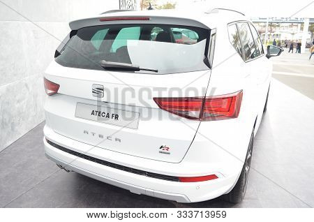 Paris, France - October 02, 2018: Seat Ateca Fr At Paris Motor Show