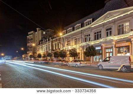 Telavi, Georgia - 07.10.2019: Night View Of Telavi.
