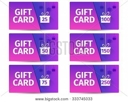 Gift Card With Gift Box Set. Layers Of Cut Paper. The Cards Cost In 25, 50, 75 100, 150, 250. Overla