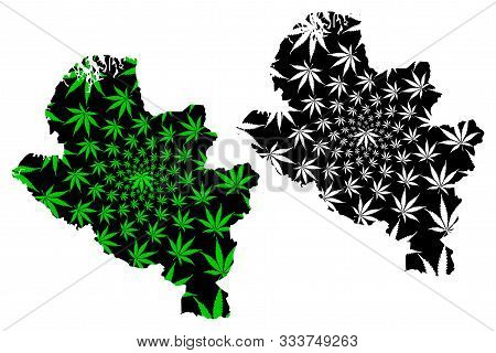 Narino Department (colombia, Republic Of Colombia, Departments Of Colombia) Map Is Designed Cannabis