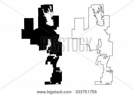 Peoria City (united States Cities, United States Of America, Usa City) Map Vector Illustration, Scri