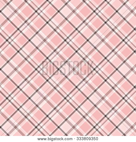 Diagonal Plaid Twill Pattern Coral Peach Colors In 12x12 Digital Paper Abstract Background.