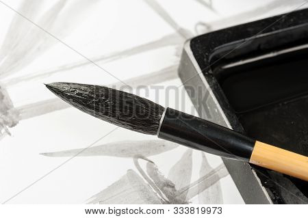 Closeup Writing Brush