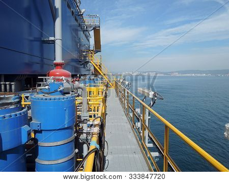 Drill Ship Undergoing Commissioning Sea Trials In South Korea