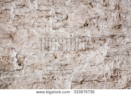 Ground Texture. Soil Surface. Landslip (landslide). Close-up.