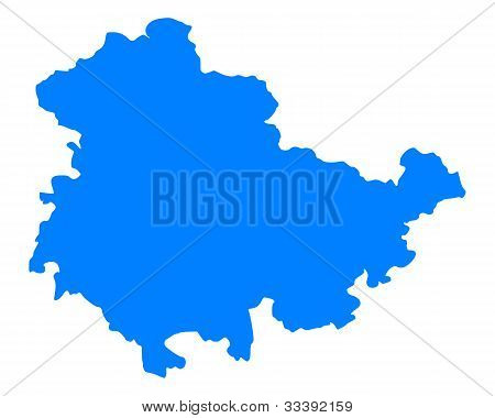 Mapa Durynsko