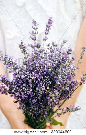 Proteus Flowers In A Wicker Basket. Eco Bag With Exotic Flowers
