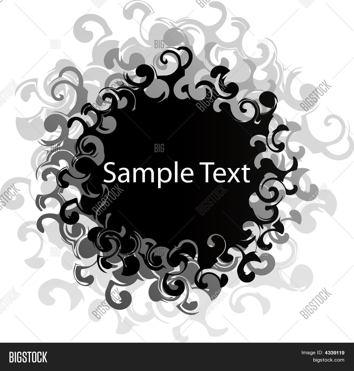 Black Swirl Banner Vector & Photo (Free Trial) | Bigstock