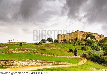 Sohail Castle In Fuengirola, Malaga Spain. Tourist Attraction. Holidays On Costa Del Sol.