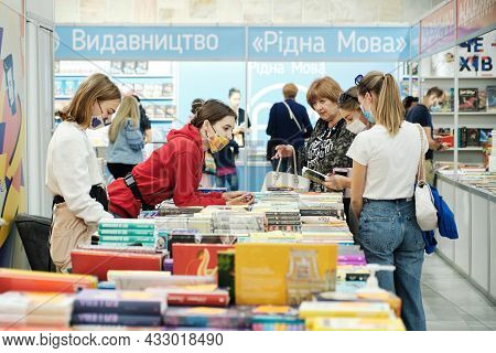 Lviv, Ukraine - September 15, 2021: Publishers Forum In Lviv, The 28Th Lviv Book Fair.