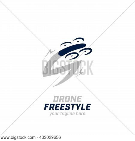 Mini Racing Drone Freestyle Logo In Letter S Alphabet Shape