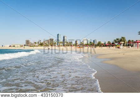 View Of Al Mamzar Beach Park In Dubai, United Arab Emirates