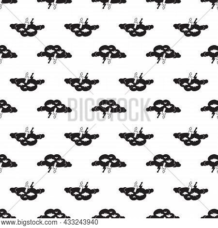 Light Clouds Pattern Seamless Background Texture Repeat Wallpaper Geometric Vector