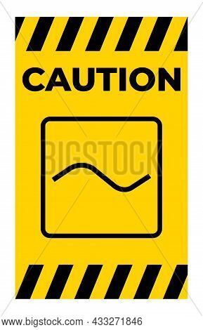 Alternating Current Ac Symbol Sign Isolate On White Background,vector Illustration Eps.10