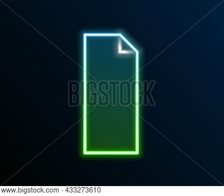 Glowing Neon Line Grip Tape On A Skateboard Icon Isolated On Black Background. Colorful Outline Conc