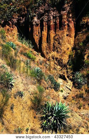 Erosione naturale Cordiliera Negra, Perù, Sud America