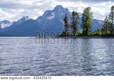 Colter Bay On Jackson Lake In Grand Teton National Park