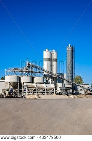 Construction Industry Concrete Mixing Batching Plant And Equipment.