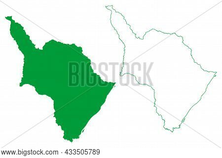 Mazagao Municipality (amapa State, Municipalities Of Brazil, Federative Republic Of Brazil) Map Vect