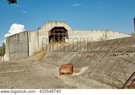Abandoned Hydrotechnical Construction Site In Gorj, Romania