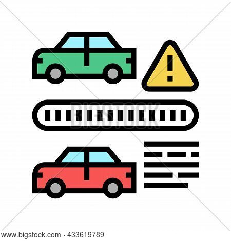 Vin Cloning Fraud Color Icon Vector. Vin Cloning Fraud Sign. Isolated Symbol Illustration