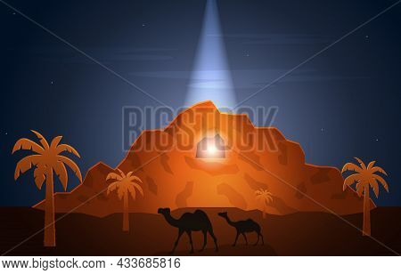 Nabi Prophet Muhammad Messenger Hira Cave Islam History Islamic Illustration