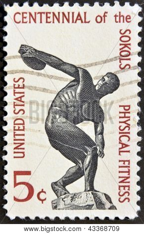 Discus atıcı yüzüncü Sokol spor kuruluşunuzun Amerika'da kurucu