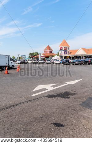 Dangjin, South Korea; September 13, 2021: Haengdamtto Rest Area On Hangdam Island.