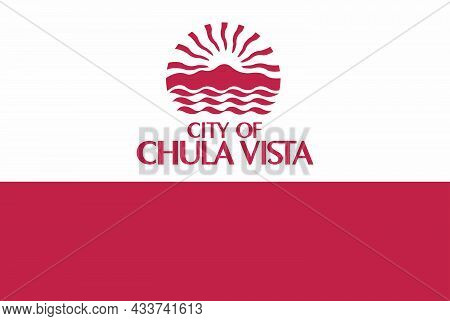 The Traditional Flag Of Chula Vista City Flag California