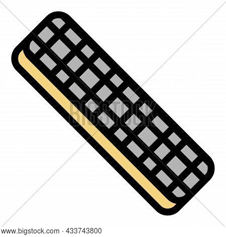Nail File Bar Icon. Outline Nail File Bar Vector Icon Color Flat Isolated