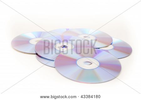 Stor bunke af frisk cd'er og Dvd