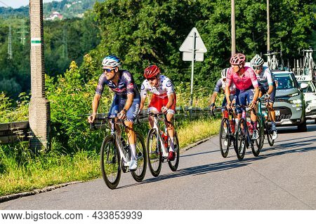 PorĄbka Near Bielsko-biala, Poland - August 13, 2021: Cycling Race 