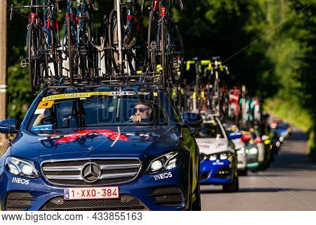PorĄbka Near Bielsko-biala, Poland - August 13, 2021: Cycling Race 