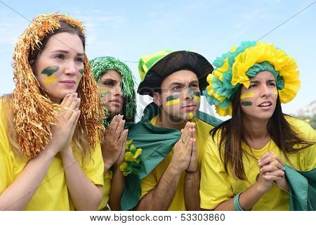 Group of Brazilian soccer fans concerned with the performance of the national team.