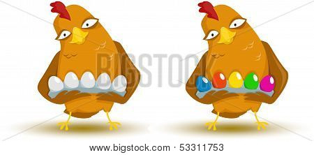 Chicken With Eggs.eps