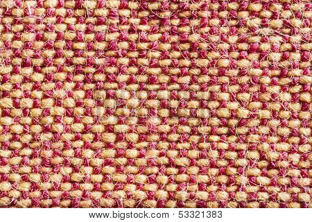 Yellow red linen texture, background cotton texture