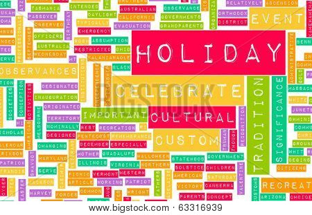 Going on Holidays or a Public Holiday as Concept