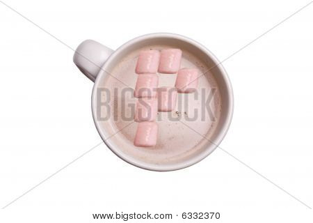 Letra de Chocolate quente P