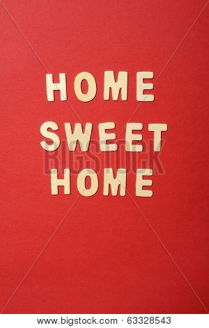 Home Sweet Home Text