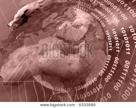 Globe Collage (rød)