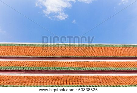 Roofs Of The Grand Palace In Bangkok