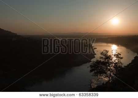 Sunset Over The Ganges