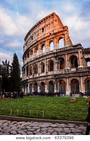 The Iconic, The Legendary Coliseum Of Rome, Italy