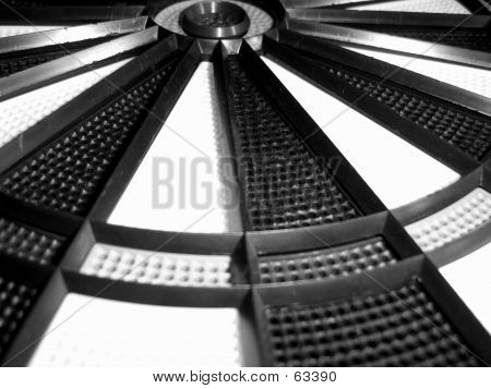 Black And White Dart Board